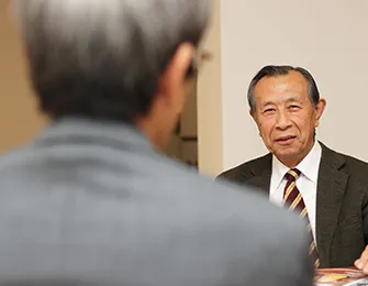 インタビュー風景